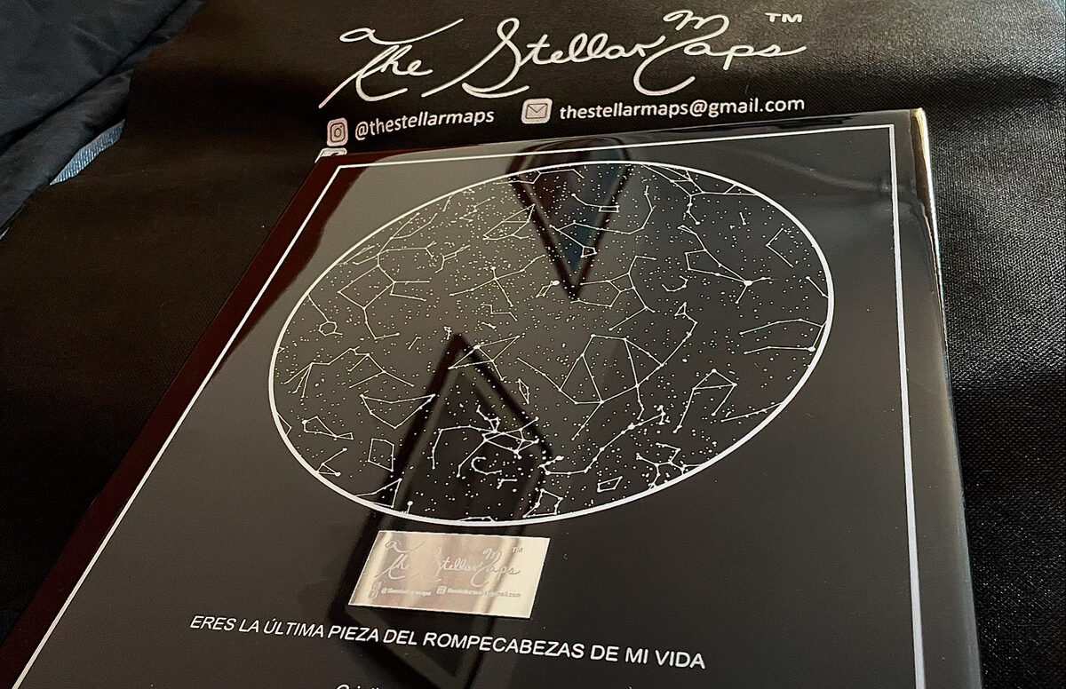 Mapa estelar personalizado de The Stellar Maps