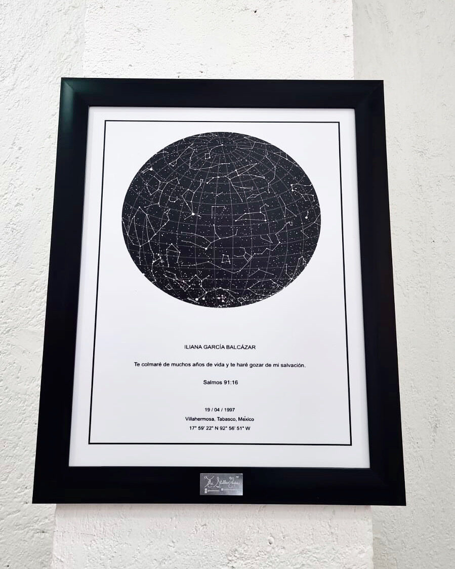 Mapa estelar personalizado de The Stellar Maps
