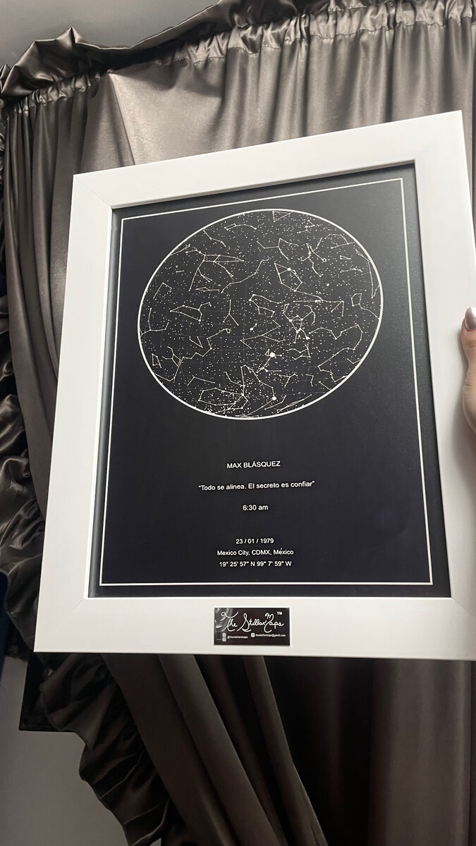 Mapa estelar personalizado de The Stellar Maps