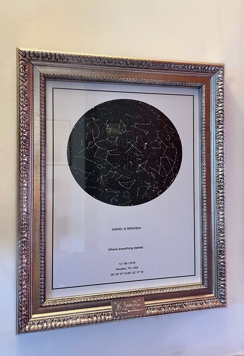 Mapa estelar personalizado de The Stellar Maps