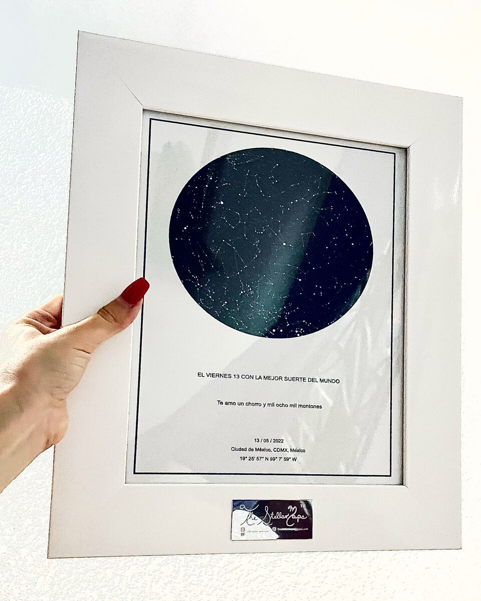 Mapa estelar personalizado de The Stellar Maps