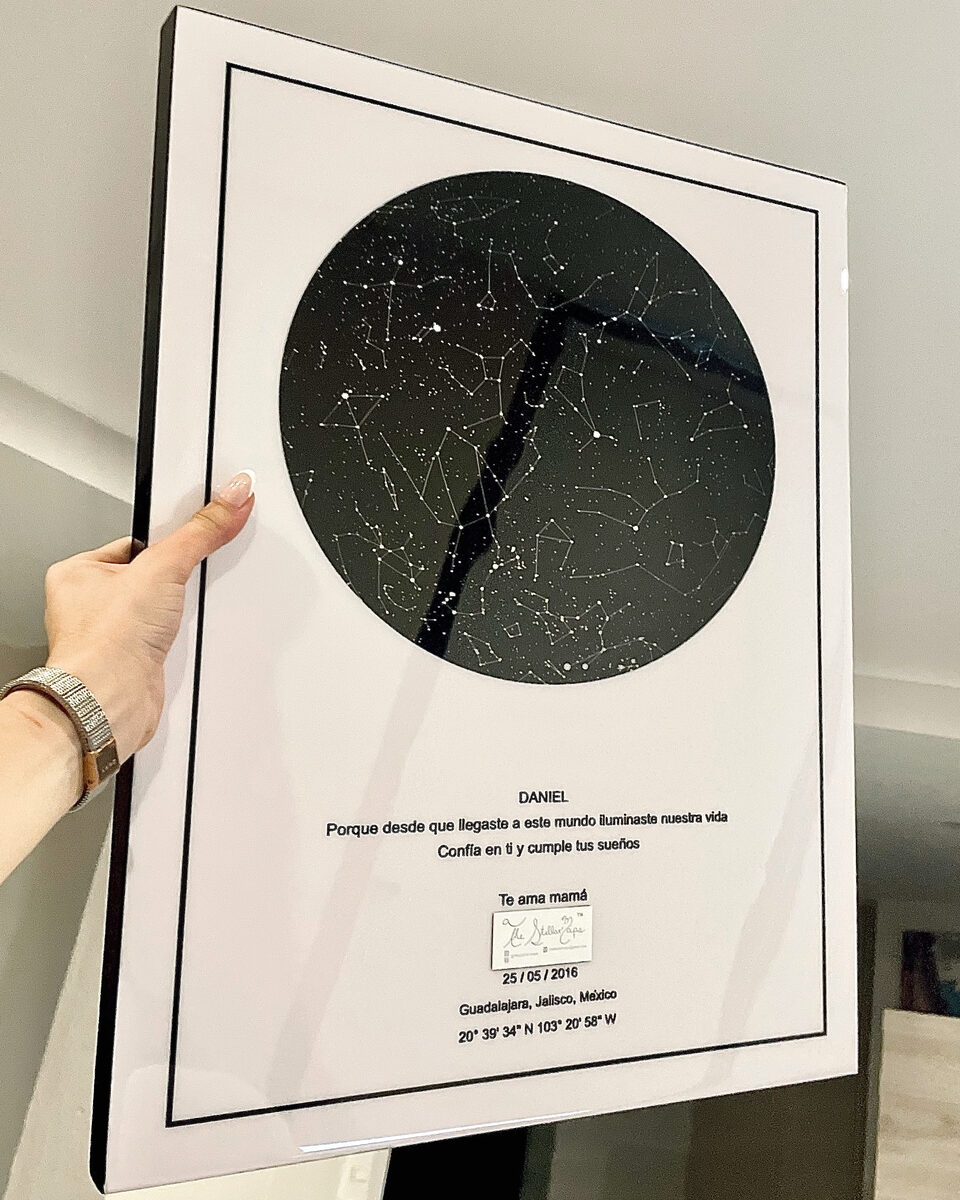 Mapa estelar personalizado de The Stellar Maps